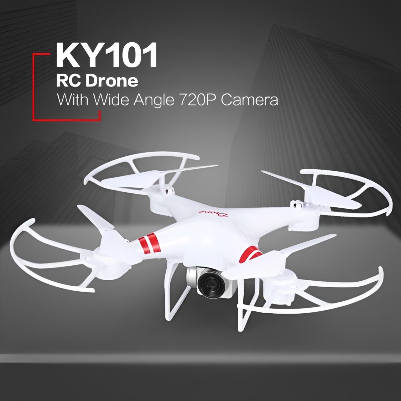 KY101 RC Drone with Camera | HD 720P/1080P Wide Angle, Foldable Quadcopter with Headless Mode and One Key Return